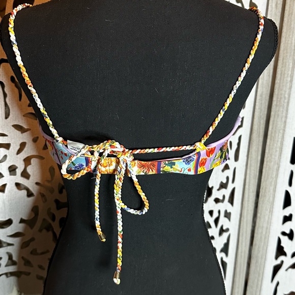 Aqua Bendita Bouk Print Aya Bikini Top - Picture 6 of 6